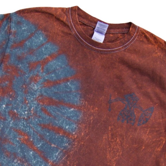 Brown & Gray Cascade TIE DYE T-Shirt - Picture 4 of 9